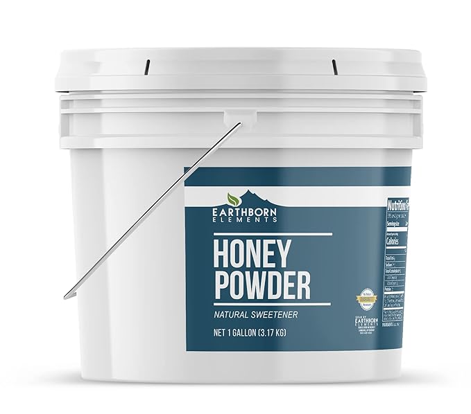 Earthborn Elements Honey Powder 1 Gallon Bucket Natural Sweetener Drinks &amp Baking
