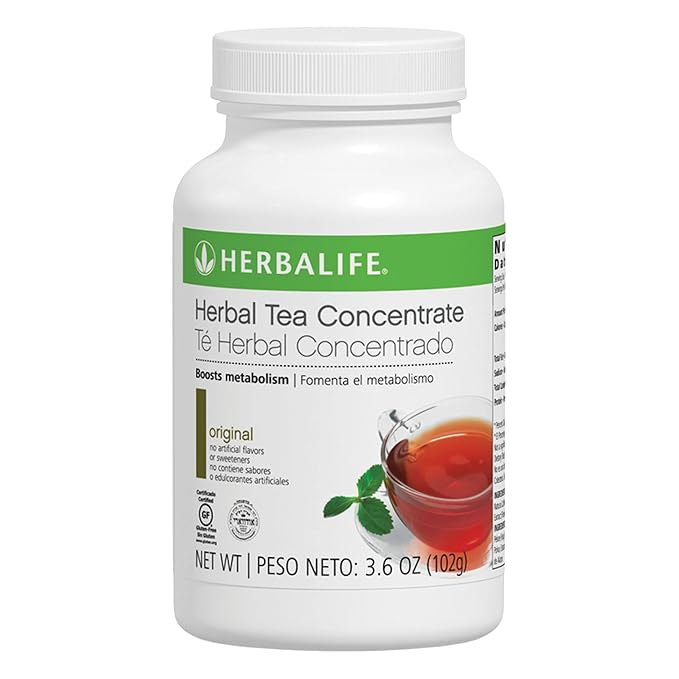 Original Herbal Tea Concentrate by HERBALIFE: Gluten-Free Kosher Certified and No Artificial Flavors or Sweeteners - 3.6 Oz. (102g)