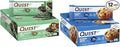 Quest Nutrition Mint Chocolate Chunk Protein Bars High Protein Low Carb Gluten Free &amp Blueberry Muffin Protein Bars High Protein Low Carb Gluten Free 12 count