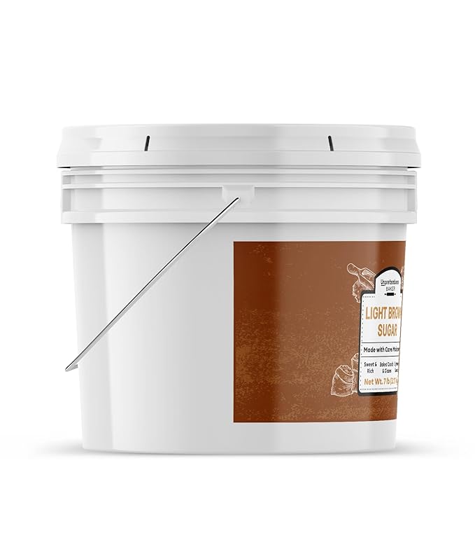 Unpretentious Light Brown Sugar 1 Gallon Made With Cane Molasses Perfect For Desserts Meat &amp Fruit (112 Ounce)