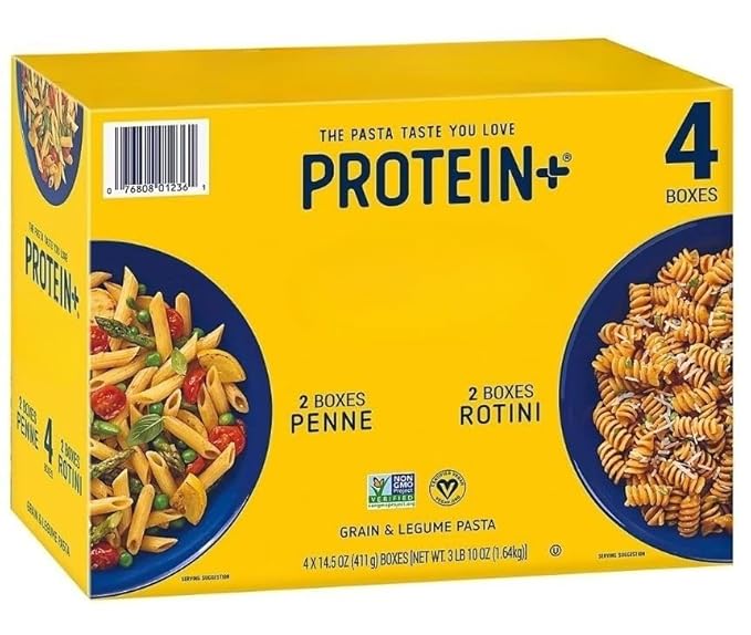 Protein+ Penne and Rotini Pasta  Protein+ Penne Pasta and Protein+ Rotini Pasta give you the pasta you love with the energy you want. serves as a great source of plant-based protein while still deliv