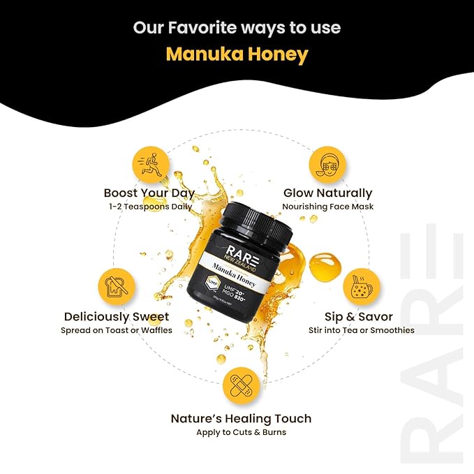 Rare New Zealand Manuka Honey UMF 20+ | MGO 830+ | Premium Monofloral Honey 8.8oz (250G) | UMF Certified