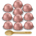 Daily Gemz Coffee Pod Bundle for Vivida B12 Plus Pods 1 Pack of 10 Capsules for VertoLine Machine Only With Eco Friendly Biodegradable Wooden Coffee Stir Spoon