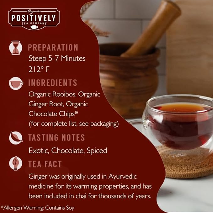 Organic Positively Tea Company Chai Tea Sampler Loose Leaf 4 Ounce 3 Pack