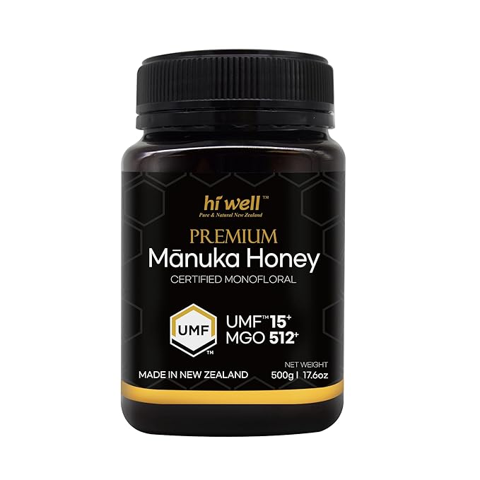 Hi Well Premium Manuka Honey Certified Monofloral UMF 15+ MGO 515+ 500g