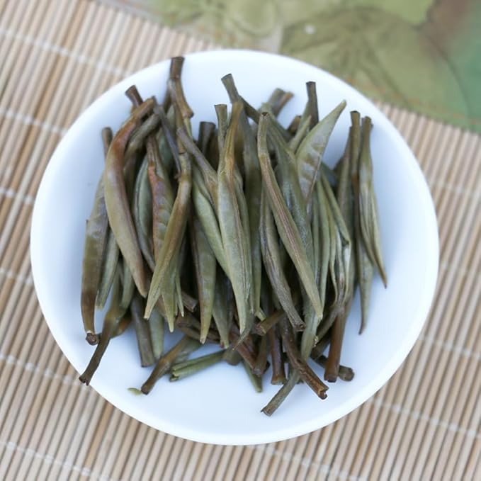 SANRAN Silver Needle White Tea Loose Leaf Chinese Premium Yunnan Bai Hao Yin Zhen Low Caffeine 5.29oz