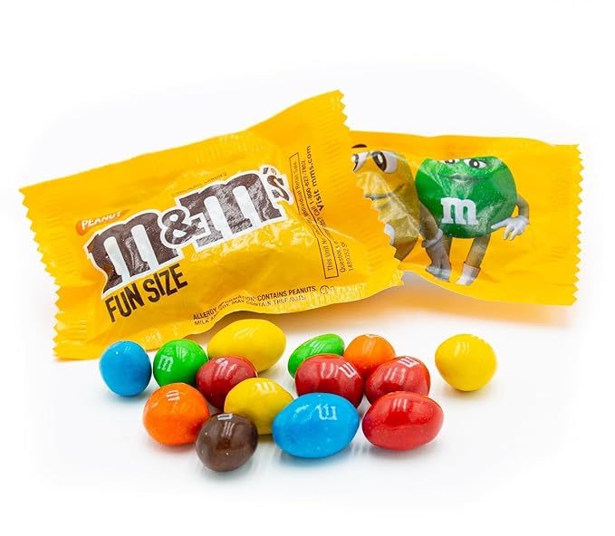 Peanut Milk Chocolate 3 lb – Anti Melt Pack Bulk Candy in Resealable Bag 72 Fun Size Bags