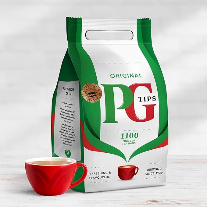 PG Tips One Cup Original Tea Bags (Pack of 1 Total 1100 Tea Bags)