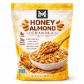 Member's Honey Almond Granola 32 oz Resealable Bag – Crunchy Baked Granola with Whole Grain Oats Almonds &amp Honey Pantry Size Breakfast Cereal &amp Yogurt Topping (1 Pack)