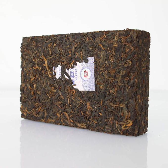 TAETEA Pu-erh Tea Cake Old Brick Aged Fermented Puerh PU'ER Tea Brick Black Tea for Daily Drink and Gift (Year)