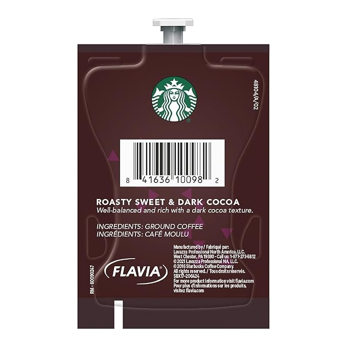 FLAVIA Starbucks Caffe Verona Coffee Freshpacks .32 oz. 80/Carton (MDR10098) (SX03)