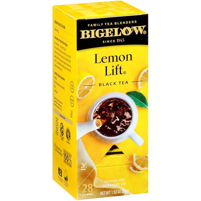 Bigelow Lemon Lift Black Tea Bags 28-Count Boxes (Pack of 6) Lemon Flavored Black Tea Naturally &amp Artificially Flavored