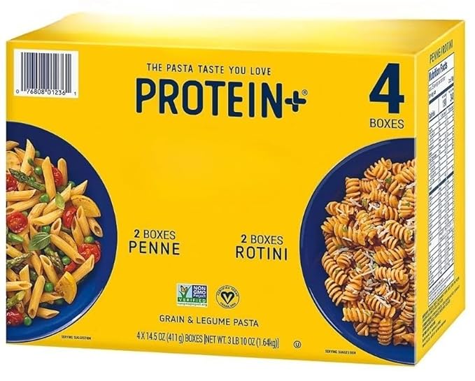 Protein+ Penne and Rotini Pasta  Protein+ Penne Pasta and Protein+ Rotini Pasta give you the pasta you love with the energy you want. serves as a great source of plant-based protein while still deliv