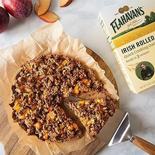 Flahavan’s Irish Rolled Oats 16 Ounce. Quick Cooking Oatmeal Ready in 3 Minutes. 100% Whole Grain Oats Non-GMO Verified Field to Spoon [Pack of 3]
