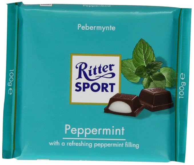 Ritter Sport Peppermint 100 g (Pack of 8)