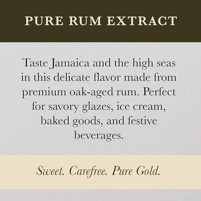 Cook's Pure Rum Extract For Baking Ice Cream Candies Cakes 32 oz