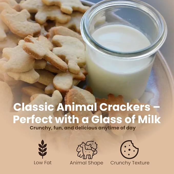 Animal Crackers 5 lb Bulk Tub Lightly Sweet Classic Snack - A Resealable Party Size Container for Pantries Events &amp Large Groups