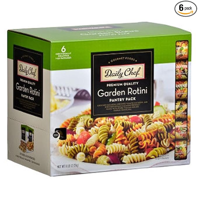 Daily Chef Garden Rotini Pantry Pack - 1 lb. - 6 ct.