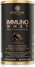 Essential Nutrition Immuno Whey - Isolate &amp Hydrolyzed Whey Protein Powder with Added Amino Acids to Support Glutathione Production - Beta Glucan - Chocolate - 16.9 oz (15 Servings)