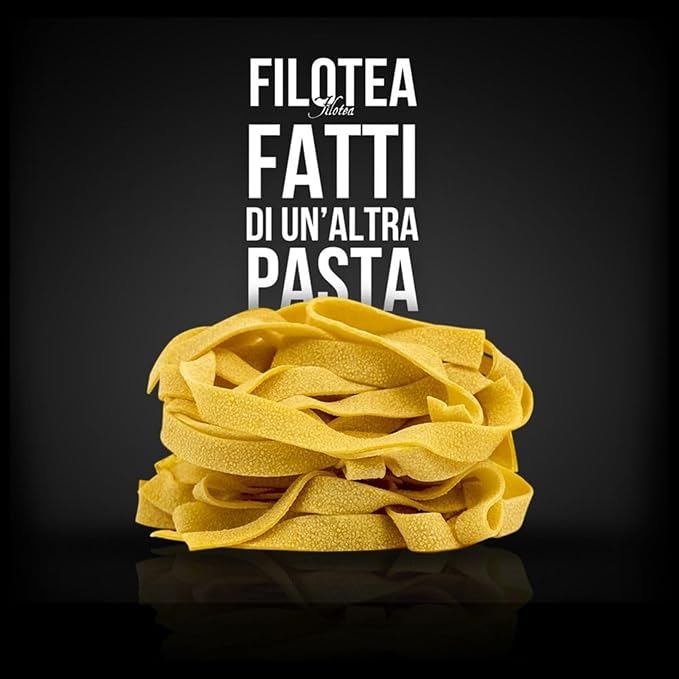 Filotea Spinach Fettuccine Artisan Italian Egg Pasta 250g Gourmet Pasta Made with Durum Wheat Semolina Eggs &amp Spinach Slow Dried Green Noodles Handcrafted Authentic Premium Gourmet Pasta Made in I