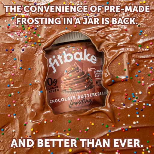 FitBake Yellow Cake Baking Mix and Chocolate Frosting | 0g to 2g Net Carbs Per Serving | Keto Friendly Low Carb Food | Naturally Sweetened Keto Snacks | Gluten Free Desserts | No Added Sugar