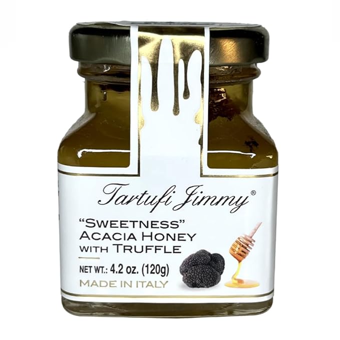 Tita Italian Truffle Acacia Honey 100% Pure Healthy[Vitamins Organic Acids Antioxidants] Gluten- free Sweet Dripping Honey Energy Booster Versatile Glazing Agent Net Wt: 4.23 oz / 120 Gr