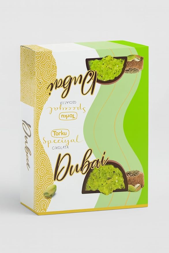 Dubai Chocolate Bar (Pack of 24) Kunafa Pistachio Bar- (1.05oz) Fresh Daily Production Crisp Pistachios with Shredded Phyllo Dough. Torku