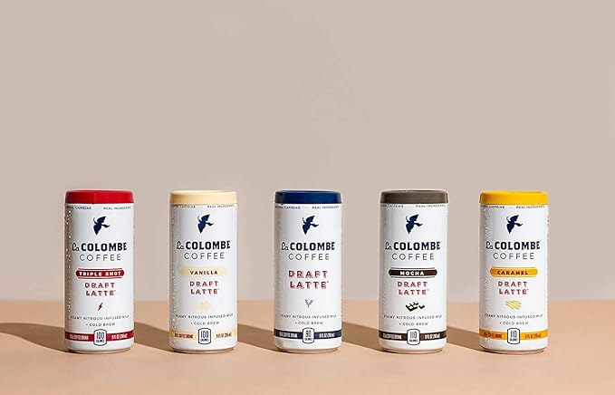La Colombe Draft Latte Cold-Pressed Espresso and Frothed Milk + Real Caramel Made With Real Ingredients Grab And Go Coffee 9 Fl Oz Pack of 12