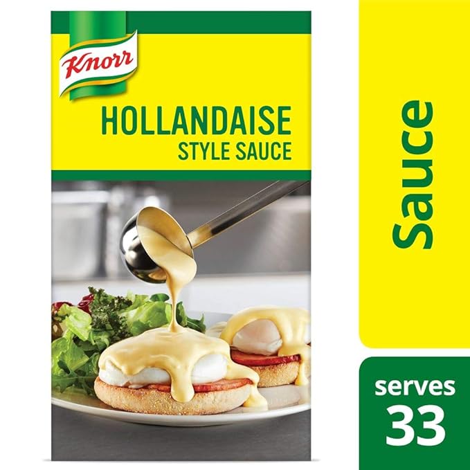Knorr Professional Liquid Hollandaise Sauce Vegetarian Ready to Use - Just Pour Heat and Serve 34.32 oz Pack of 6