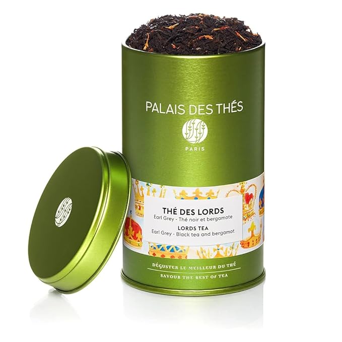 Palais des Thés - Tea of Lords - Earl Grey Black Tea &amp Bergamot - Premium Loose Leaf Serves 20-25 Cups - 3.5oz Tin