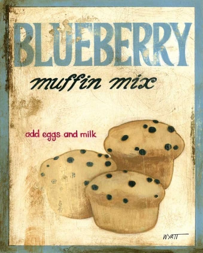 Blueberry Muffin Mix Poster Print - Norman Wyatt (18 x 24)
