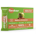 NEOBAR Probiotic Fruit and Nut Bars - Plant-Based Vegan Snack Bars Gluten Free Dairy Free Snacks No Added Sugar No Preservatives Non-GMO | Apple &amp Cinnamon12 Count