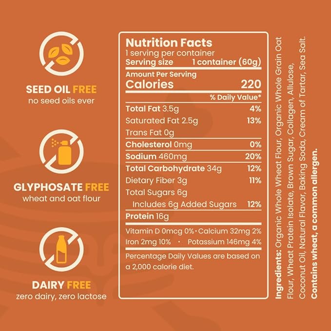 Beef Cakes Beef Collagen Protein Pancakes (12 Pack Maple) – 16g Protein Clean Ingredients No Dairy or Seed Oils – High Protein Breakfast for Athletes