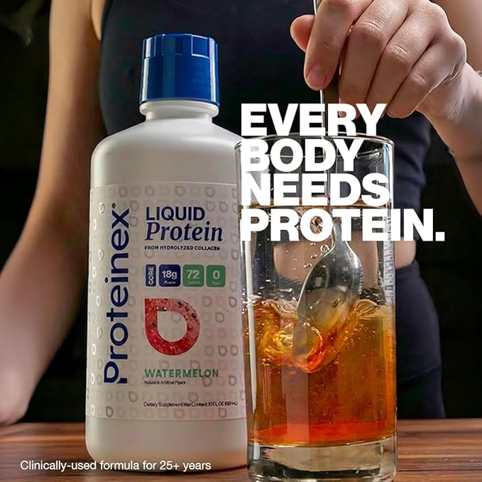 Proteinex Medical Grade Liquid Hydrolyzed Protein Max Strength - Supports Wound Healing and Doctor Recommended- No Carbs Zero Sugars &amp Ready to Drink Liquid Protein (Natural Pina Colada 30 Fl Oz