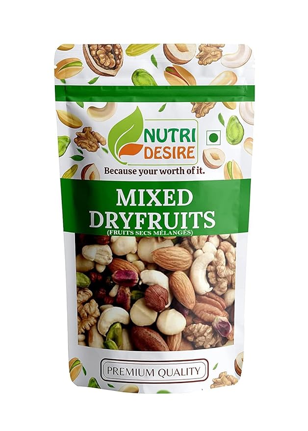 Nutri Desire Dry Fruit Mix Super Quality Mixed Dry Fruits Mix of 7 Dryfruits ( Cashew Raisin Almonds Walnut Fig Apricot Pista ) 250G