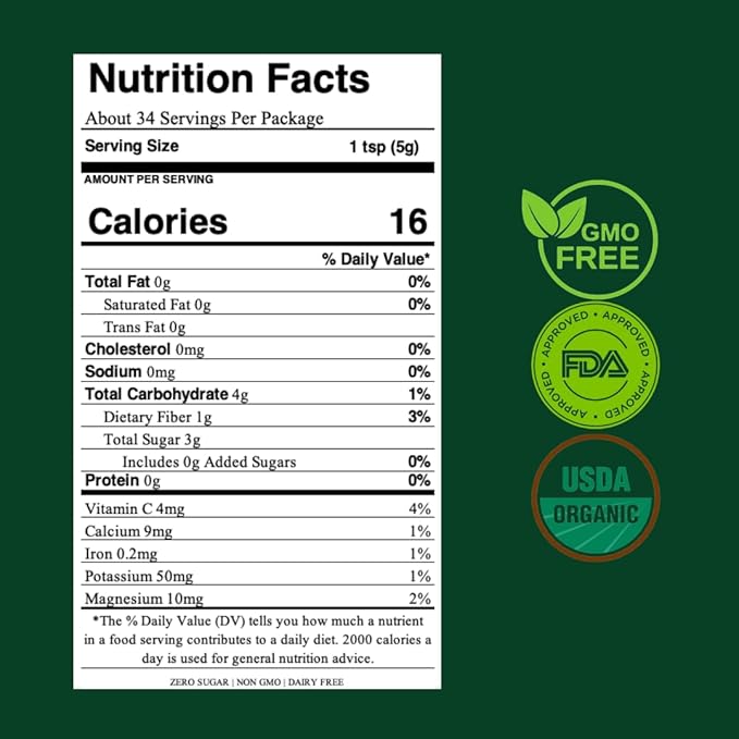 Civara Organic Clear Beauty Boost - Bergamot &amp Dragon Fruit Powder - 6oz per Package | 100% Natural Fruit Powder | No Sugar &amp Additives | Great Flavor for Drinks Smoothie Beverages | USDA Or