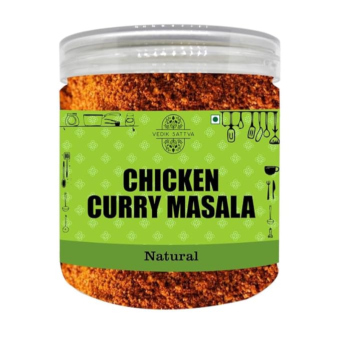 Vedik Sattva Natural Chicken Curry Masala 10.58 OZ / 300 GM | Pack Of 1 Box
