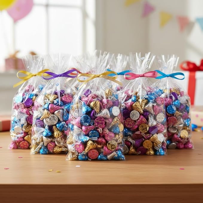 Assorted Kisses Candy Bulk Pack - 5lb Mixed Kisses Individually Wrapped Chocolate Candy Variety Pack - Bulk Chocolate Candy for Gift Bags Party Favors Candy Bowls Snacking and Sharing - 5 Pounds