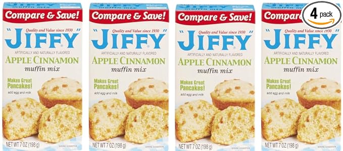 Pack Of 4 Apple Cinnamon Muffin Mix 7 oz.