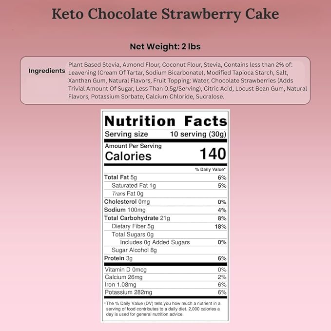 ANDY ANAND CHOCOLATIER Keto-Friendly Gourmet Chocolate Strawberry Cake 9 - Sugar-Free Delicious &amp Decadent Perfect for Celebrations Fresh Baked Desserts (2 lbs)