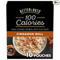 Better Oats OAT FIT Instant Oatmeal CINNAMON ROLL 9.8oz (3 Pack)