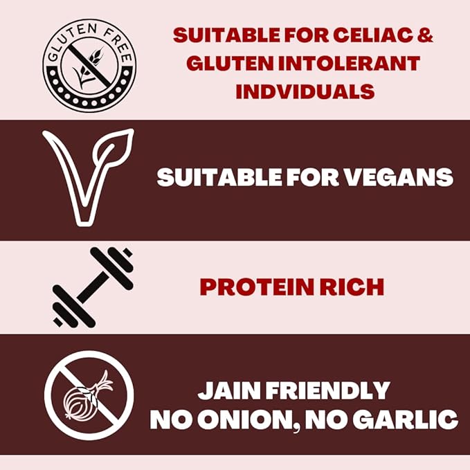 Naturally Yours Noodles 5 Grain Gluten-Free |100% Natural &amp Vegetarian |No onion no garlic | No preservatives Artificial flavors Colors or MSG ( 3.52 Ounce )