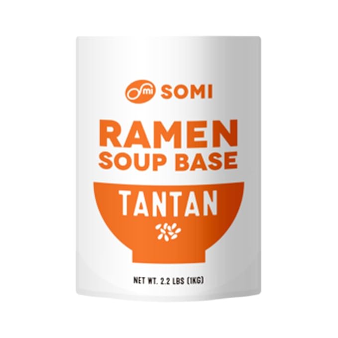 Japanese Tantan Ramen Soup Stock Base - 2.2 lbs (1 kg) - for Ramen Broth Spicy Sesame Broth Stir Fry Professional Grade Umami Stock