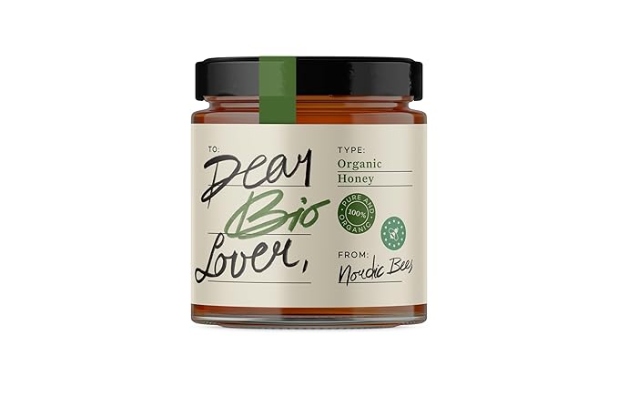 Nordic bees Organic Honey by Dear Bio Lover 4 oz Crafted with Care for Pure Flavor 0.04 Ounce (Pack of 1)