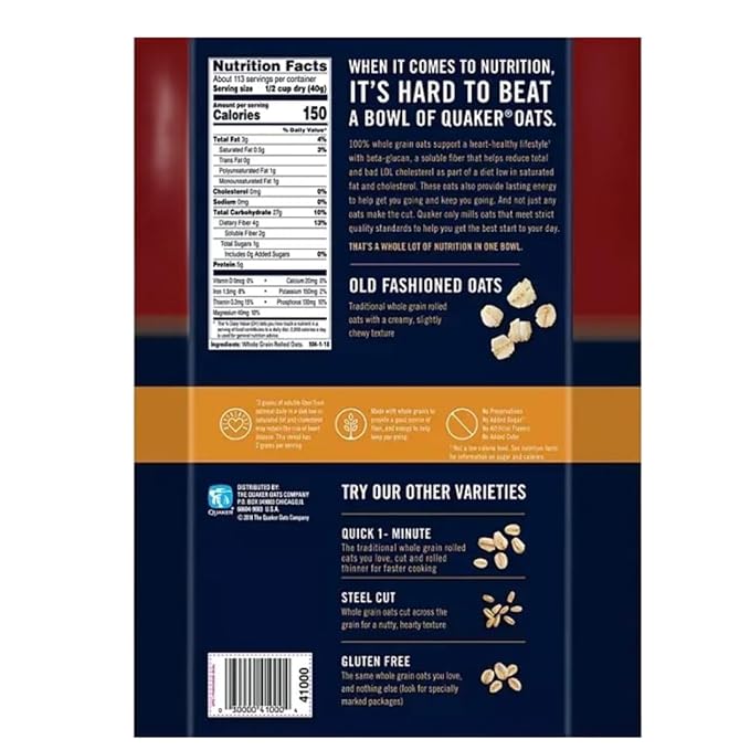 Old Fashioned Oats 160 Ounces 2 Pack (160 Ounce(2 Pack))