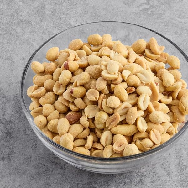 Prompt Prep Roasted and Salted Extra Large Shelled Peanuts with Branded Spoon Extra Large Crunchy Freshly Roasted Snack 2.5 LB