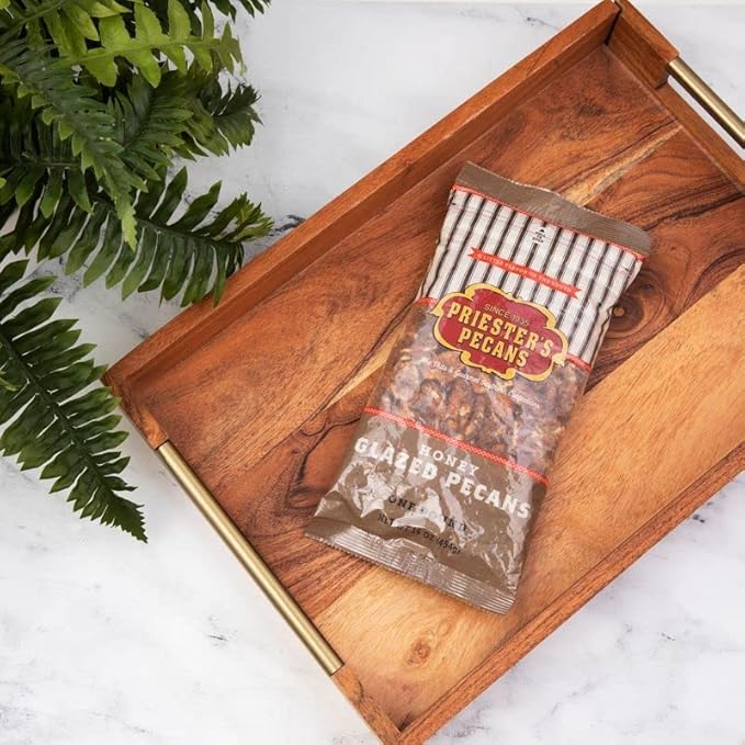 PRIESTER'S | 1lb. Bag | Honey Glazed Pecans | Flavorful Premium-Crop Pecans | Grown with Care &amp Made with Love | Perfect for Gifts Snacking Recipes &amp Toppings | Sweet &amp Crunchy Treat