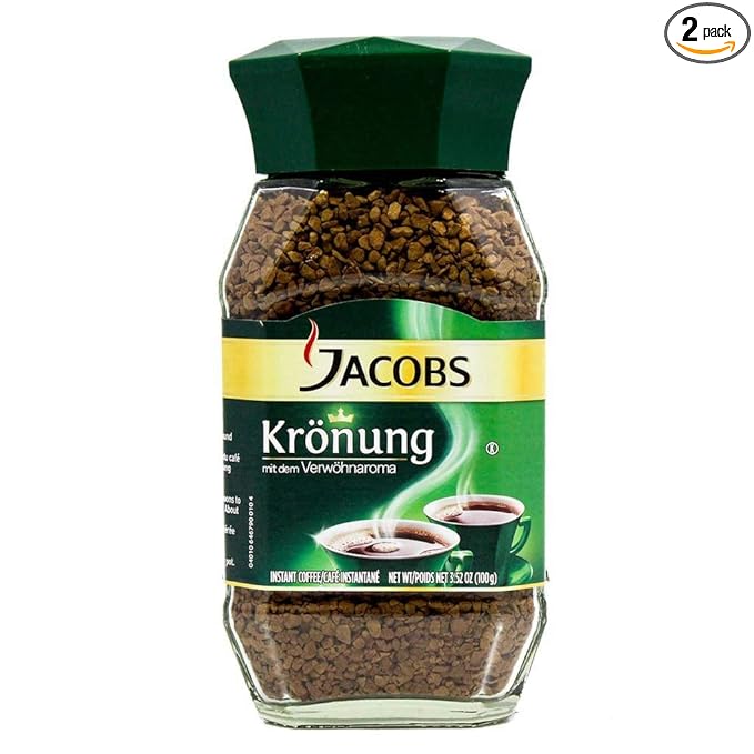 Jacobs Kronung Instant Coffee 200 Gram / 7.05 Ounce (Pack of 6) Brown