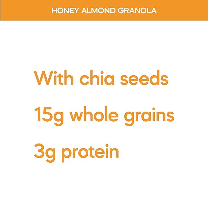 Nature's Path Organic Gluten Free Honey Almond Granola 11 Ounce (Pack of 5) Non-GMO 15g Whole Grains with Omega-3 Rich Chia Seeds