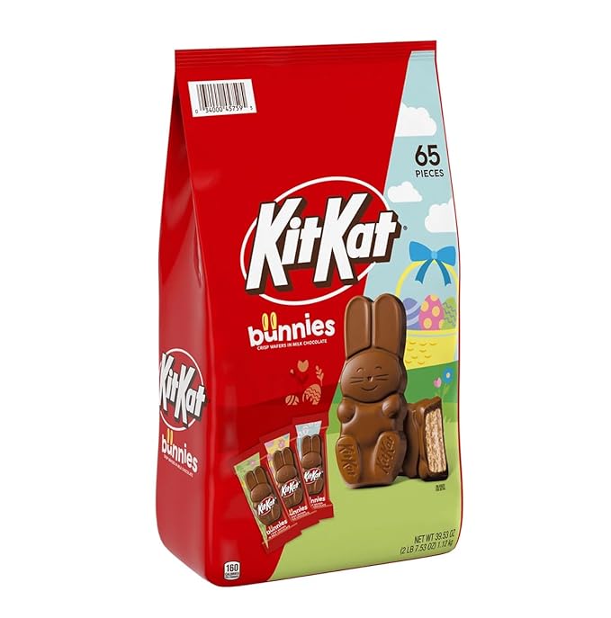 Kit Kat Milk Chocolate Wafer Bunnies Easter Candy Bag 65 ct.